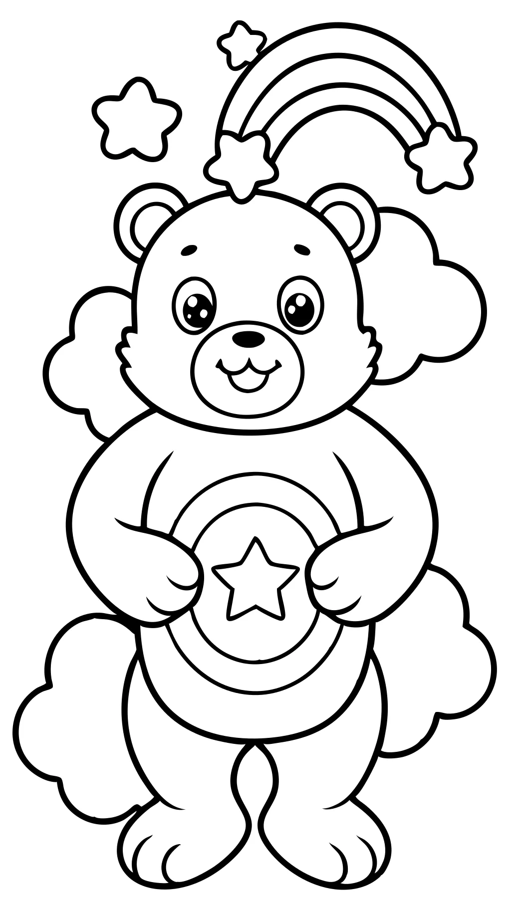 care bear color pages